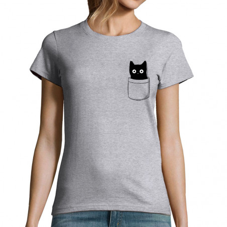T-shirt femme "Cat pocket"