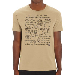 T-shirt homme coton bio naturel The Answer to Life 42 (Le Duc,Jeux Vidéo / Geek)