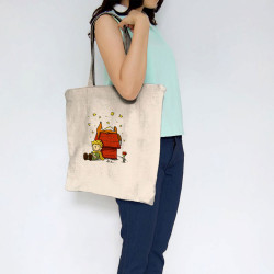 Sac shopping en toile naturel Le Petit Prince Peanuts (Le Duc,Humour,Animaux,Manga Kawaï japan)