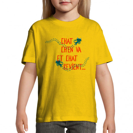 T-shirt enfant "Chat ch'en va"