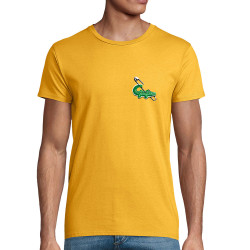T-shirt homme coton bio jaune Laribo (Trabe,Fruits & Légumes,Humour,Détournements)