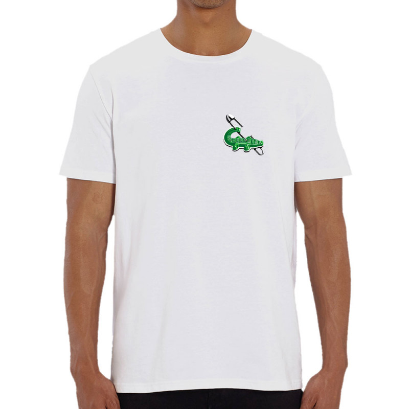 T-shirt homme coton bio blanc Laribo (Trabe,Fruits & Légumes,Humour,Détournements)