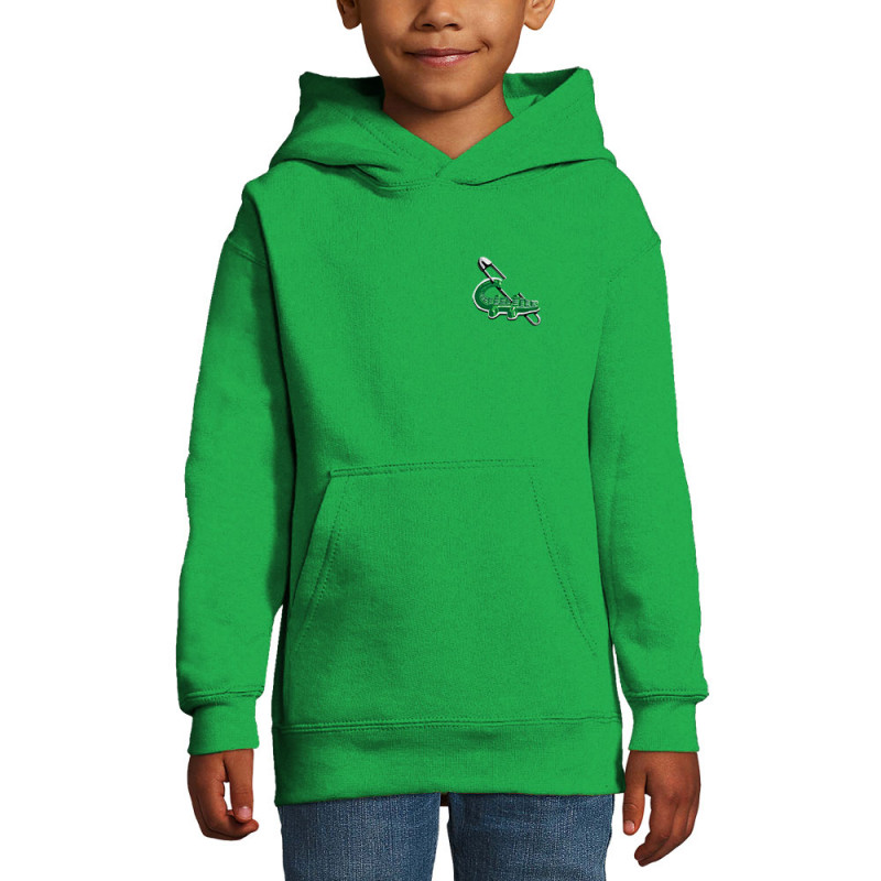 Sweat enfant à capuche vert prairie Laribo (Trabe,Fruits & Légumes,Humour,Détournements)