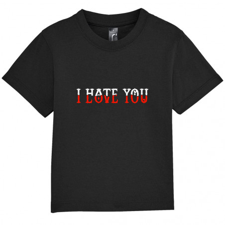 T-shirt bébé "I Hate Love You"