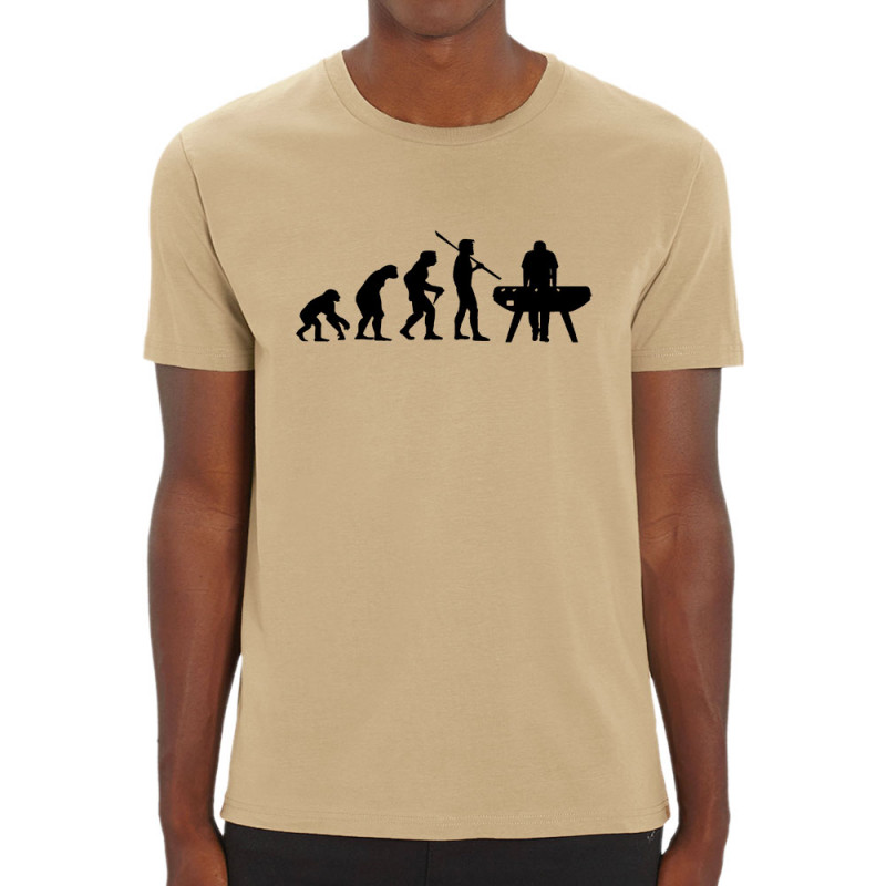 T-shirt homme coton bio naturel Evolution Baby-Foot (Baby-Foot,Evolution)
