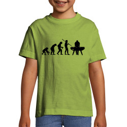 T-shirt enfant vert pomme Evolution Baby-Foot (Baby-Foot,Evolution)