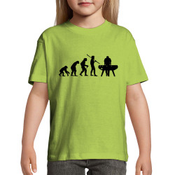 T-shirt enfant vert pomme Evolution Baby-Foot (Baby-Foot,Evolution)
