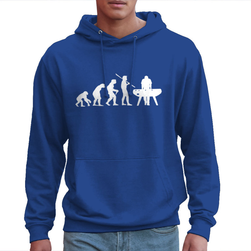 Sweat homme à capuche bleu royal Evolution Baby-Foot (Baby-Foot,Evolution)