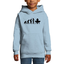 Sweat enfant à capuche bleu ciel Evolution Baby-Foot (Baby-Foot,Evolution)