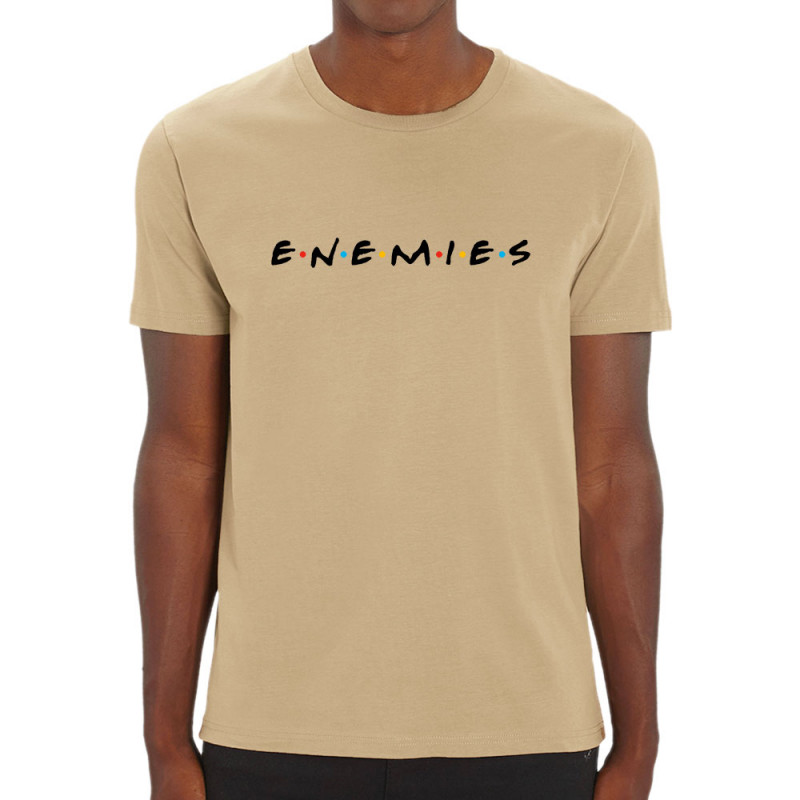 T-shirt homme coton bio naturel Enemies (Friends) (Gondrax,Humour,Détournements,Films/Séries)