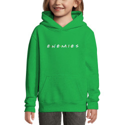 Sweat enfant à capuche vert prairie Enemies (Friends) (Gondrax,Humour,Détournements,Films/Séries)
