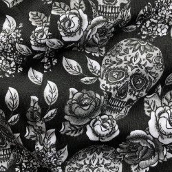 Sweat capuche à motifs unisexe noir et têtes de mort mexicaines Enemies (Friends) (Gondrax,Humour,Détournements,Films/Séries)