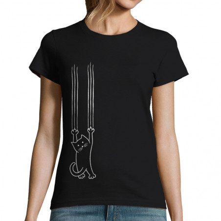 T-shirt femme "Chat griffes"