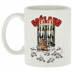 Mug blanc Goéland Guitare héros (Goéland,Animaux)