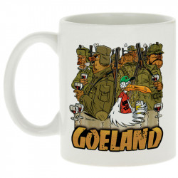 Mug blanc Goéland Chasseurs (Goéland,Animaux)