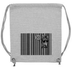 Sac à dos en toile recyclée gris chiné Coucou (Gondrax,Animaux,Humour)