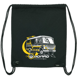 Sac à dos en toile recyclée noir Nomad (E Cone,teufeur)