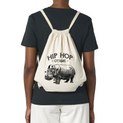 Sac à dos en toile recyclée naturel Hip Hop Otame (Gondrax,Animaux,Humour,Les Bébêtes)