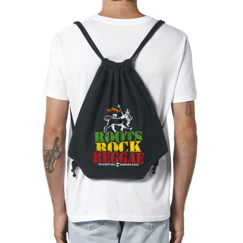 Sac à dos en toile recyclée noir Roots Rock Reggae (Gondrax,Reggae)