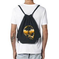 Sac à dos en toile recyclée noir Aide la nature (Ecologie,Amazon)