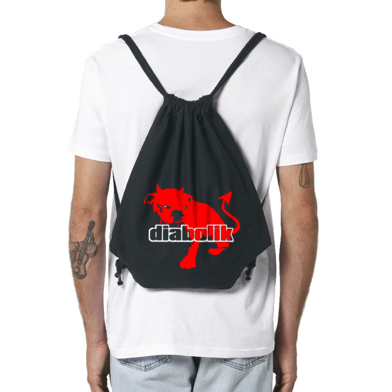 Sac à dos en toile recyclée noir Diabolik - Diabolo Dog (Diabolik,Animaux)