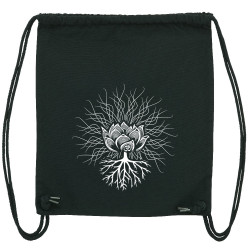 Sac à dos en toile recyclée noir Ohm Pagan (Gondrax,Ethnique)