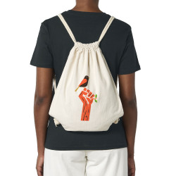 Sac à dos en toile recyclée naturel Résiste (Alex Kidd,Ecologie)