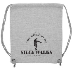 Sac à dos en toile recyclée gris chiné Silly Walks (Alex Kidd,Films/Séries)