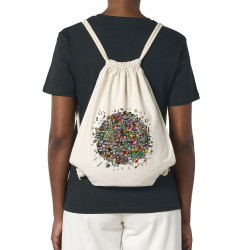 Sac à dos en toile recyclée naturel Planet Pop Culture (Zewa,Jeux Vidéo / Geek)