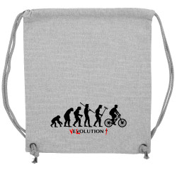 Sac à dos en toile recyclée gris chiné Vélolution (Gondrax,Vélo,Evolution)