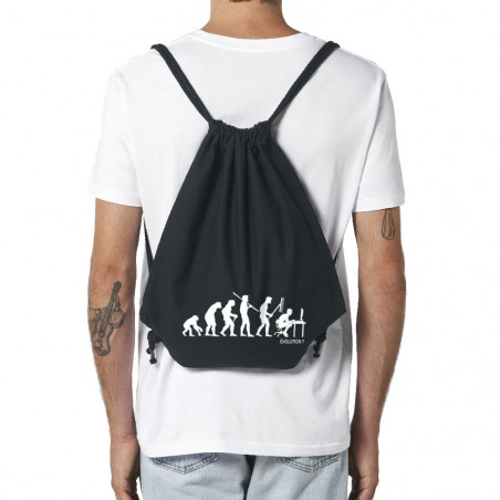 Sac à dos en toile recyclée noir Geek Evolution (Gondrax,Evolution,Jeux Vidéo / Geek)