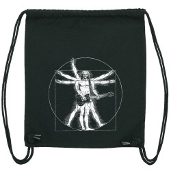 Sac à dos en toile recyclée noir Vitruve Rock 2 (Gondrax,Homme de Vitruve,Rock & Punk)