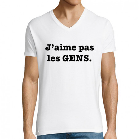 T-shirt homme col V "J'aime...