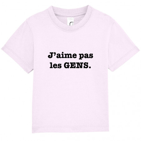 T-shirt bébé "J'aime pas...