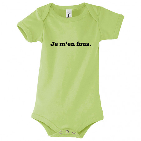 Body bébé "Je m'en fous"