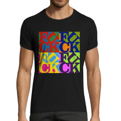 T-shirt homme fit noir Fuck (Love) Warhol (Gondrax,Slogans Débiles,Musée)