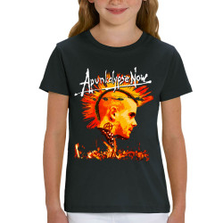 T-shirt enfant coton bio noir Apunkalypse Now (Gondrax,Slogans Débiles,Rock & Punk)