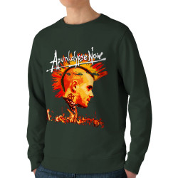 Sweat homme bio col rond vert foncé Apunkalypse Now (Gondrax,Slogans Débiles,Rock & Punk)