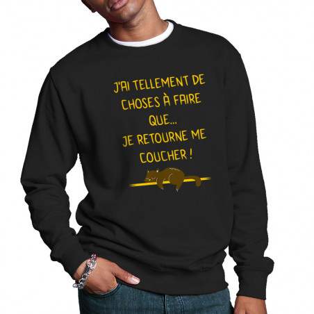 Sweat homme col rond "Je...