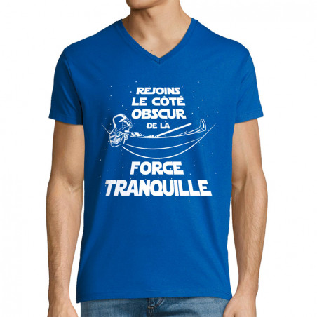 T-shirt homme col V "Force...