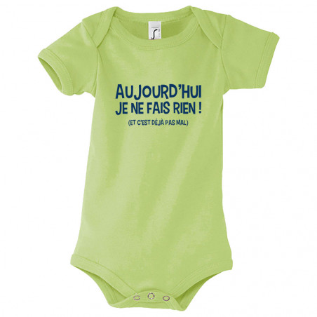 Body bébé "Aujourd'hui je...