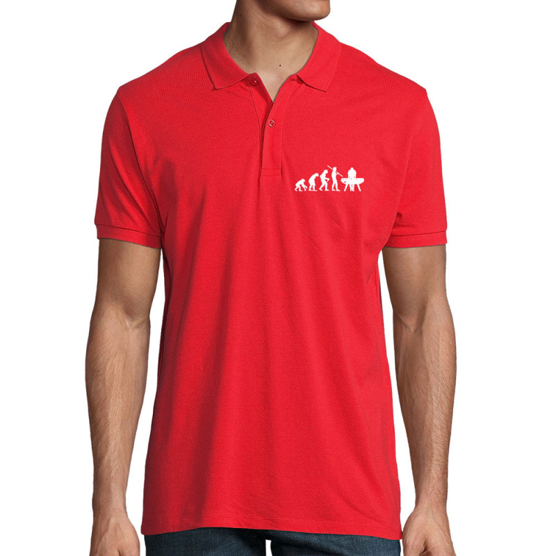 Polo homme coton bio rouge Evolution Baby-Foot (Baby-Foot,Evolution)