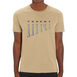 T-shirt homme coton bio naturel Les bons outils (Gondrax,Alcool,Humour)