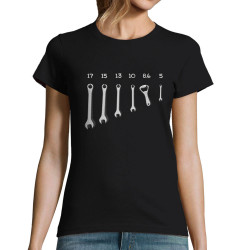 T-shirt femme noir Les bons outils (Gondrax,Alcool,Humour)