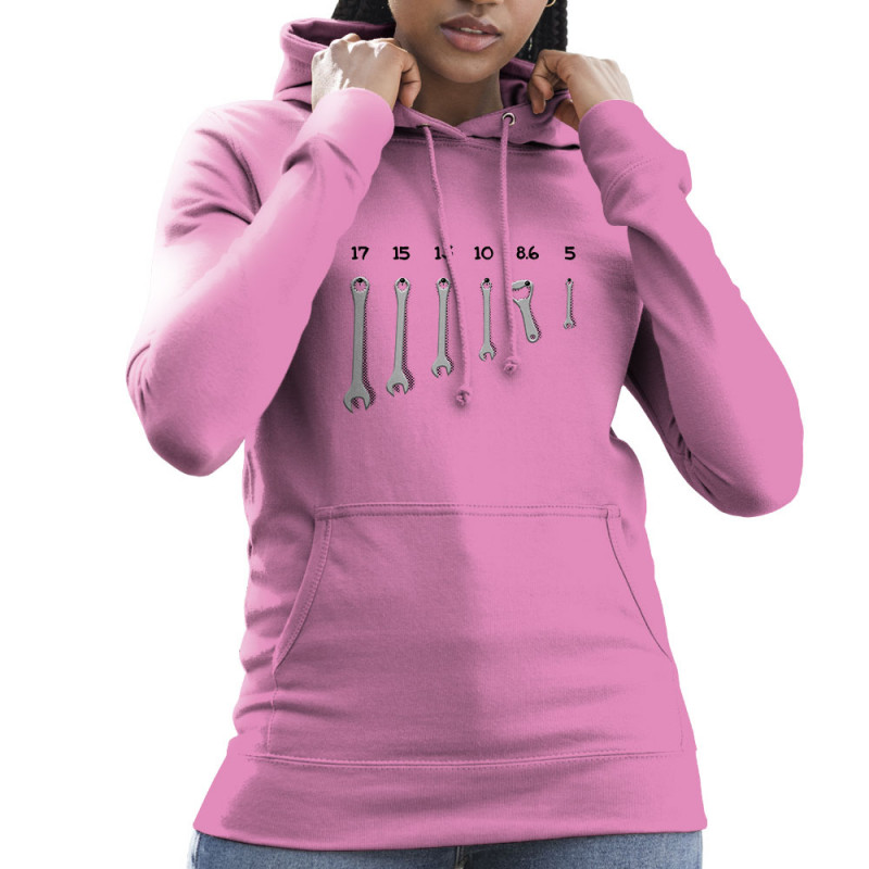 Sweat femme à capuche rose Les bons outils (Gondrax,Alcool,Humour)