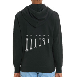 Sweat femme zippé à capuche coton bio noir Les bons outils (Gondrax,Alcool,Humour)