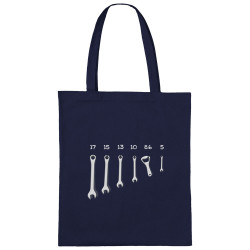 Sac shopping en toile bleu marine Les bons outils (Gondrax,Alcool,Humour)