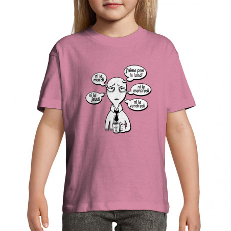 T-shirt enfant "J'aime pas...