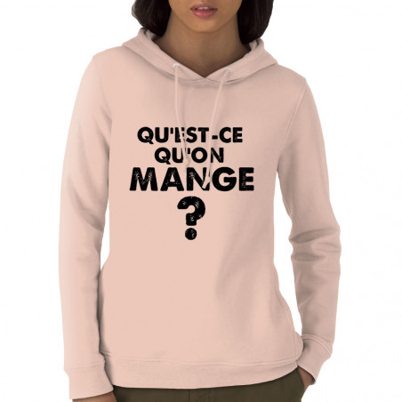 Sweat femme à capuche coton...