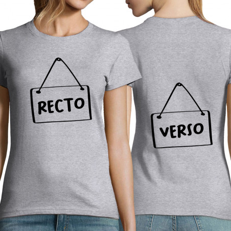 T-shirt femme "Recto Verso"
